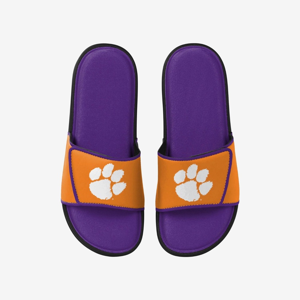 Foco Clemson Tigers Gel Cushioned Slide Sandals Mens Size Medium (9-10) NCAA NEW